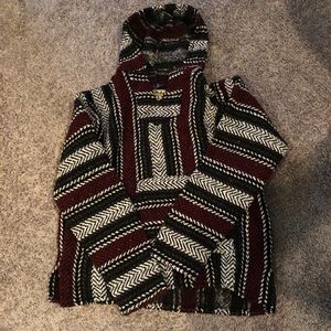 Baja Joe rasta hooded sweatshirt